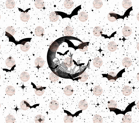 Skelly Moon & Bats Tumbler Wrap