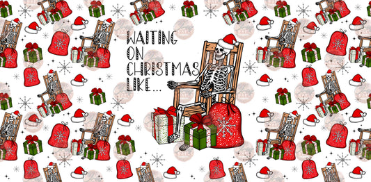 Santa Skelly 16oz Libbey Wrap