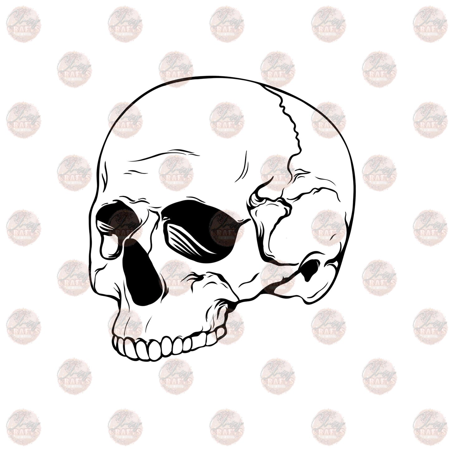 Skull Head Transfer