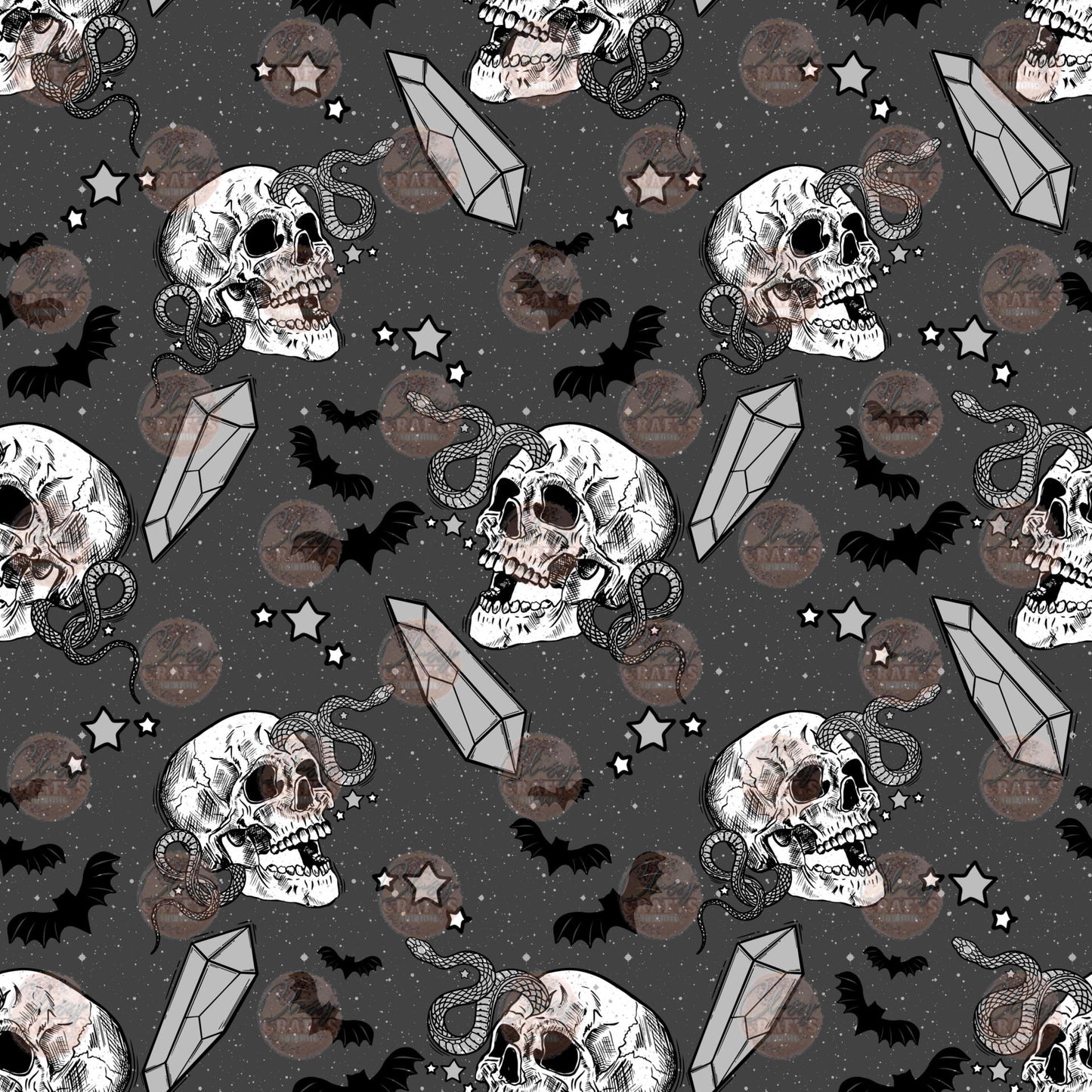 Skull Snake 1 Seamless Wrap