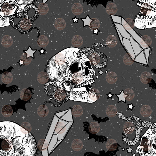 Skull Snake 2 Seamless Wrap