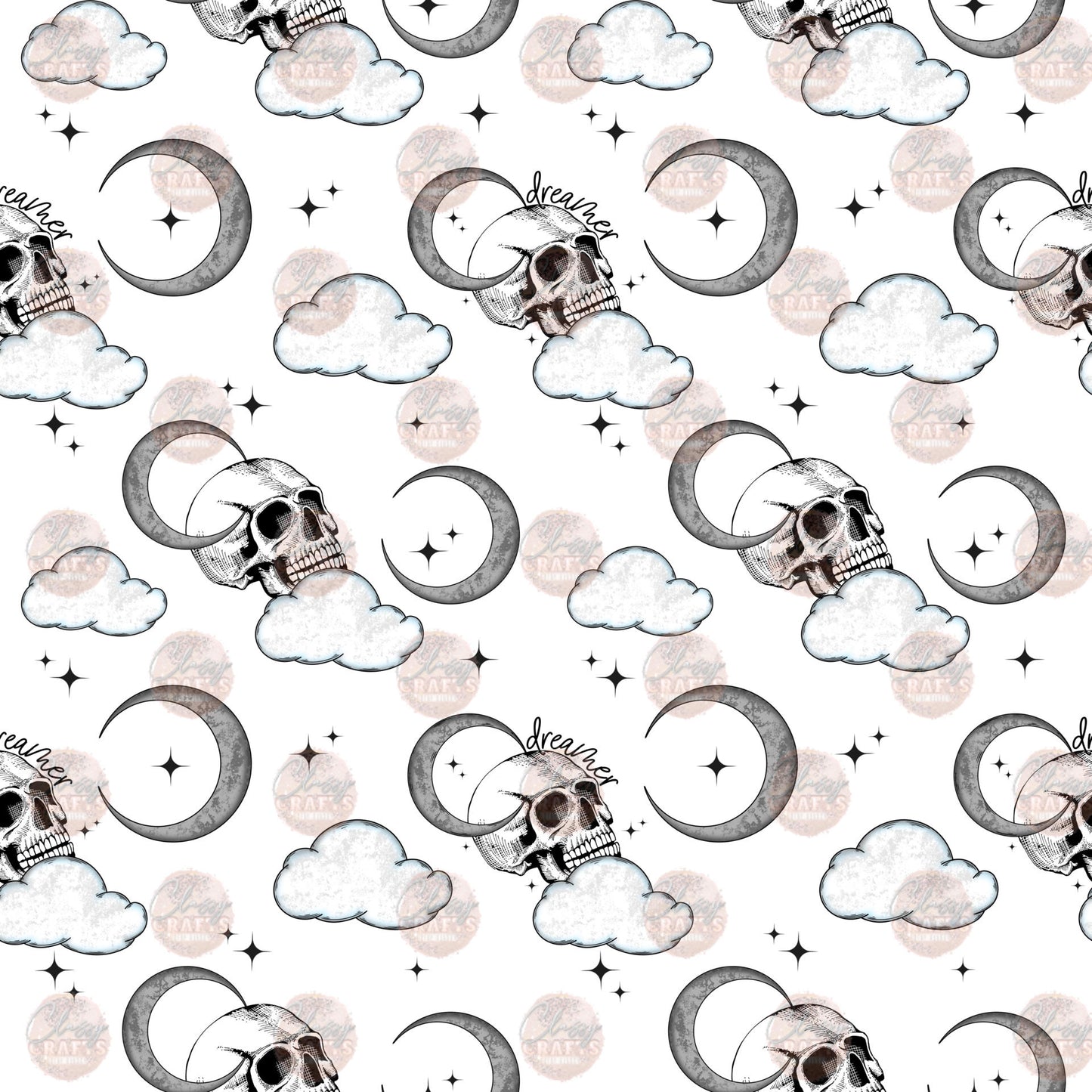 Skull Cloud 2 Seamless Wrap