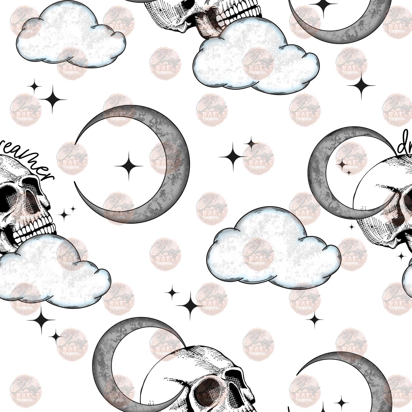 Skull Cloud Seamless Wrap