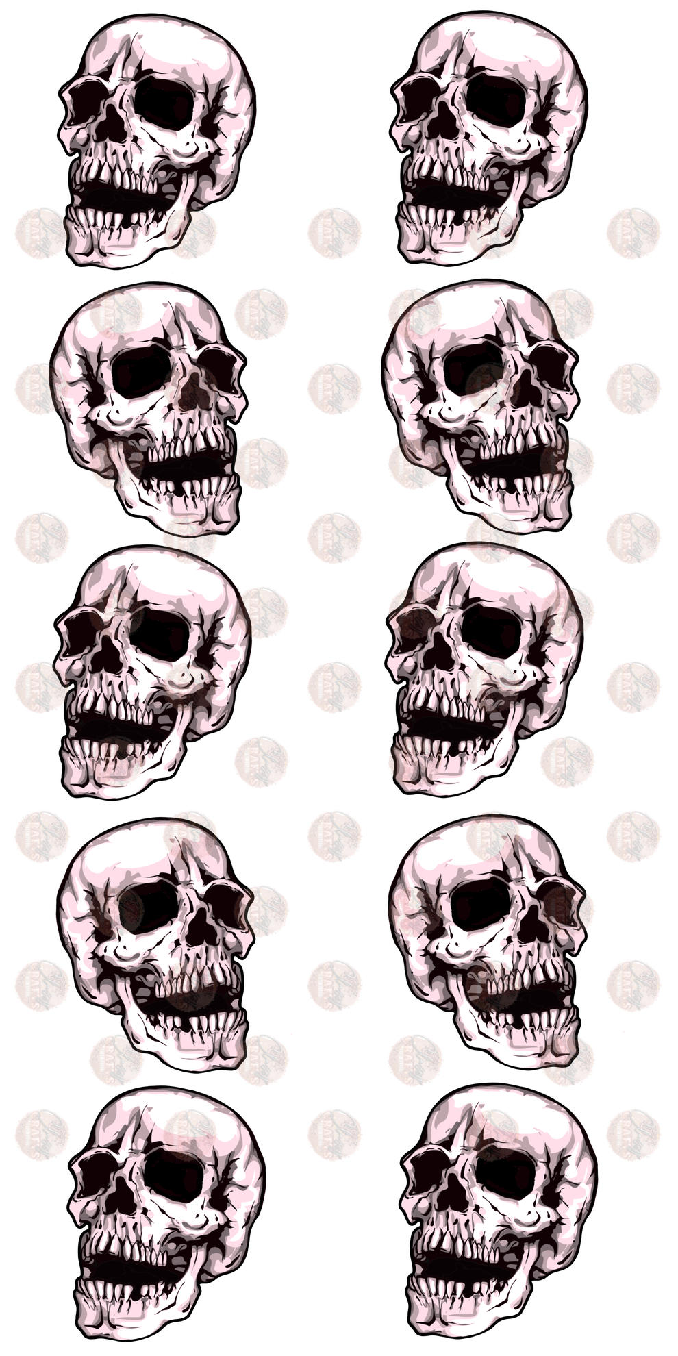 Skull Sleeves Transfer