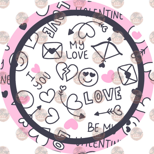 Snarky Love Car Coaster- Sublimation Transfer