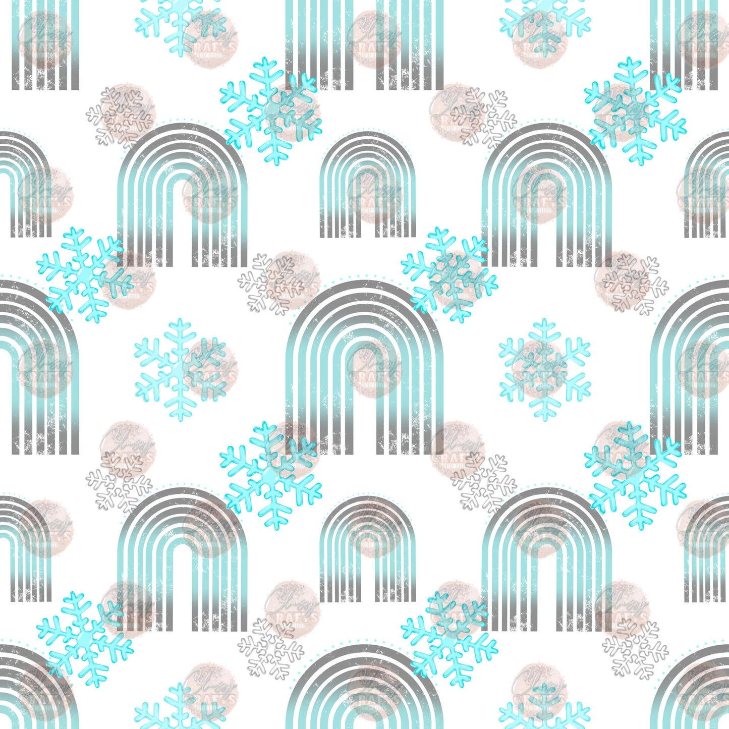 Snow Rainbow 2 Seamless Wrap