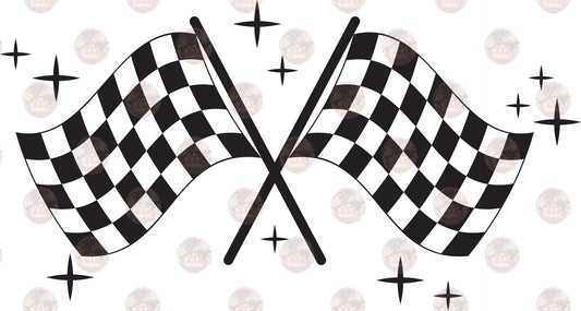 Spend Most Days At The Track Flags Transfer