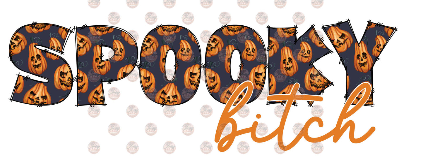 Spooky Bitch Pumpkins Transfer