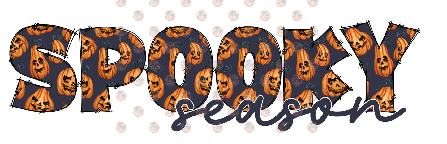 Spooky Season Pumpkins Transfer