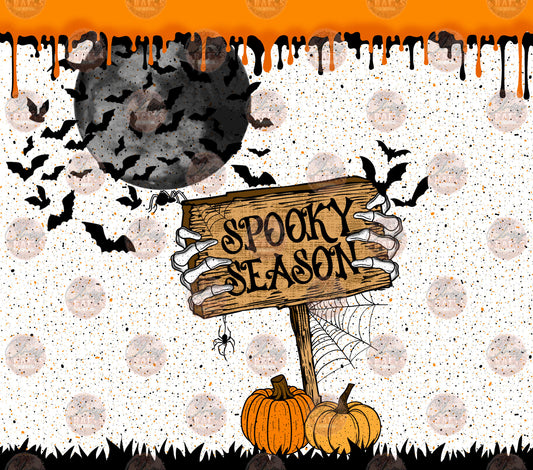 Spooky Season Sign Tumbler Wrap