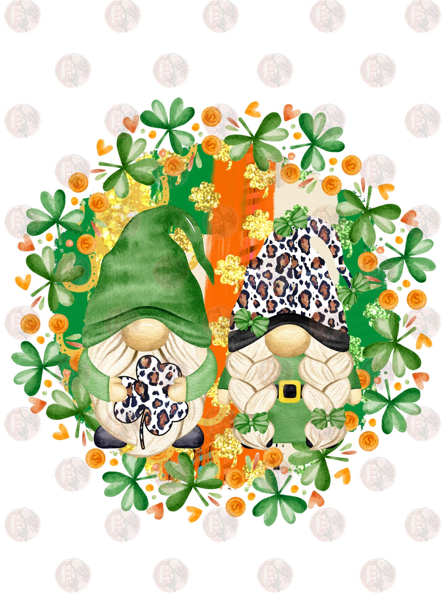 St. Patrick Two Gnomies Transfer