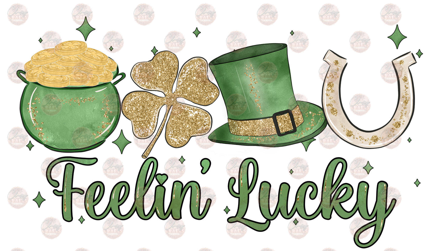 St. Patricks Day Feelin' Lucky Transfer