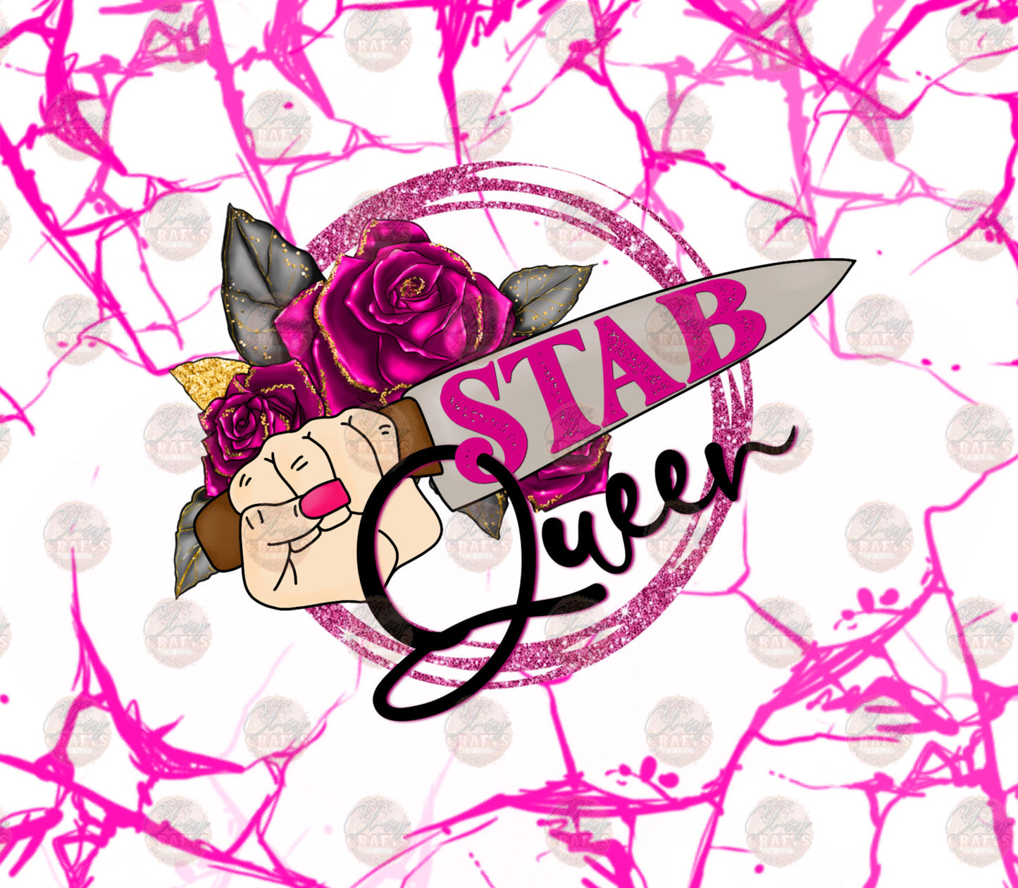 Stab Queen Tumbler Wrap