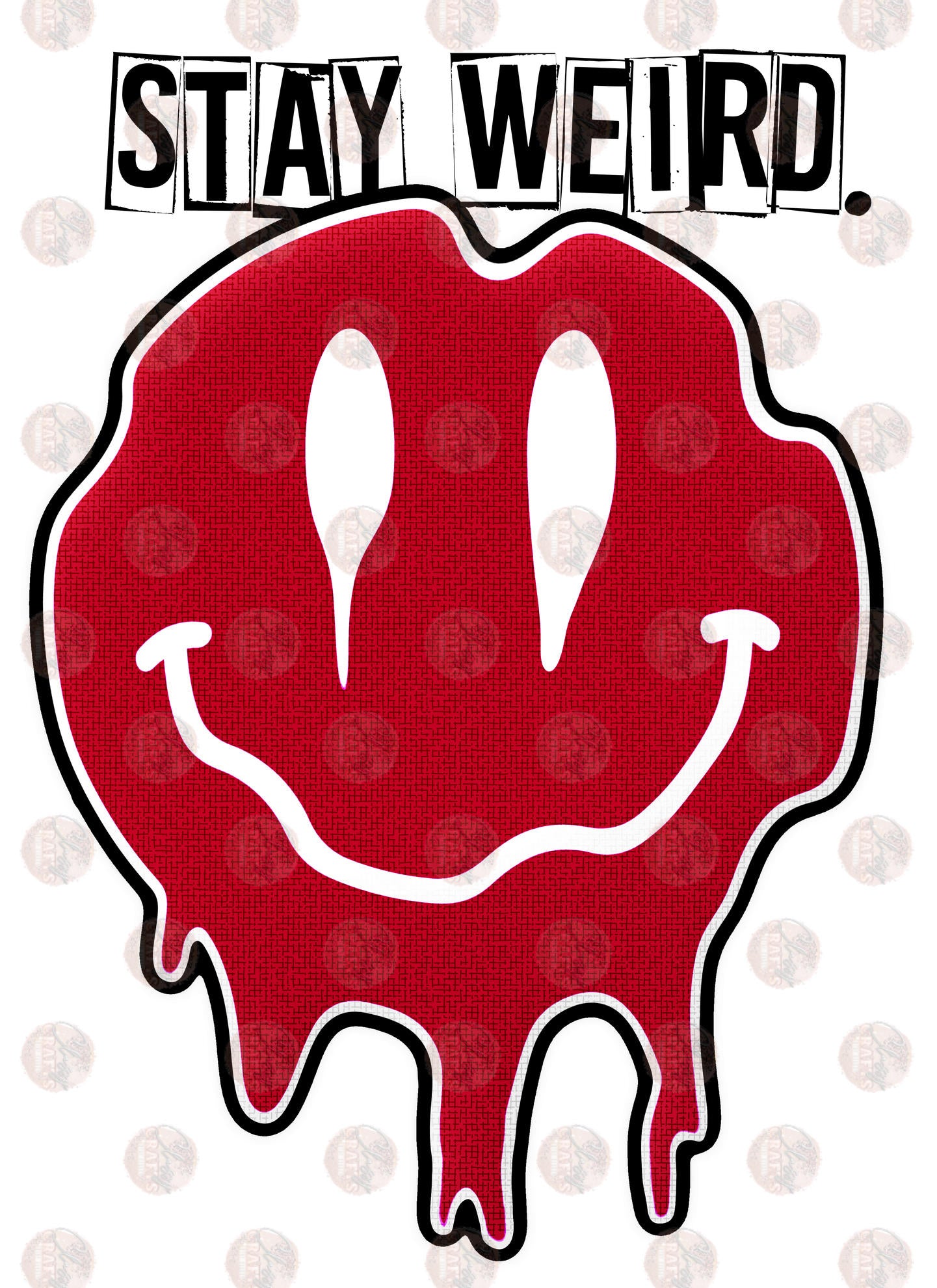 Stay Weird Red Transfer