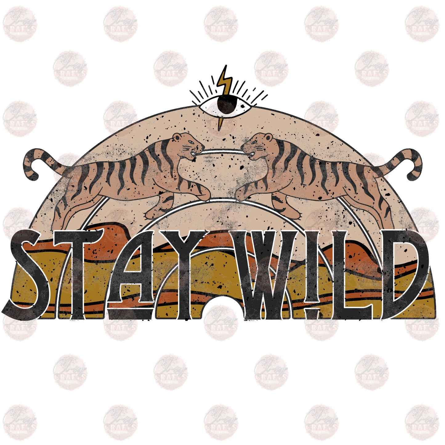 Stay Wild Retro Transfer