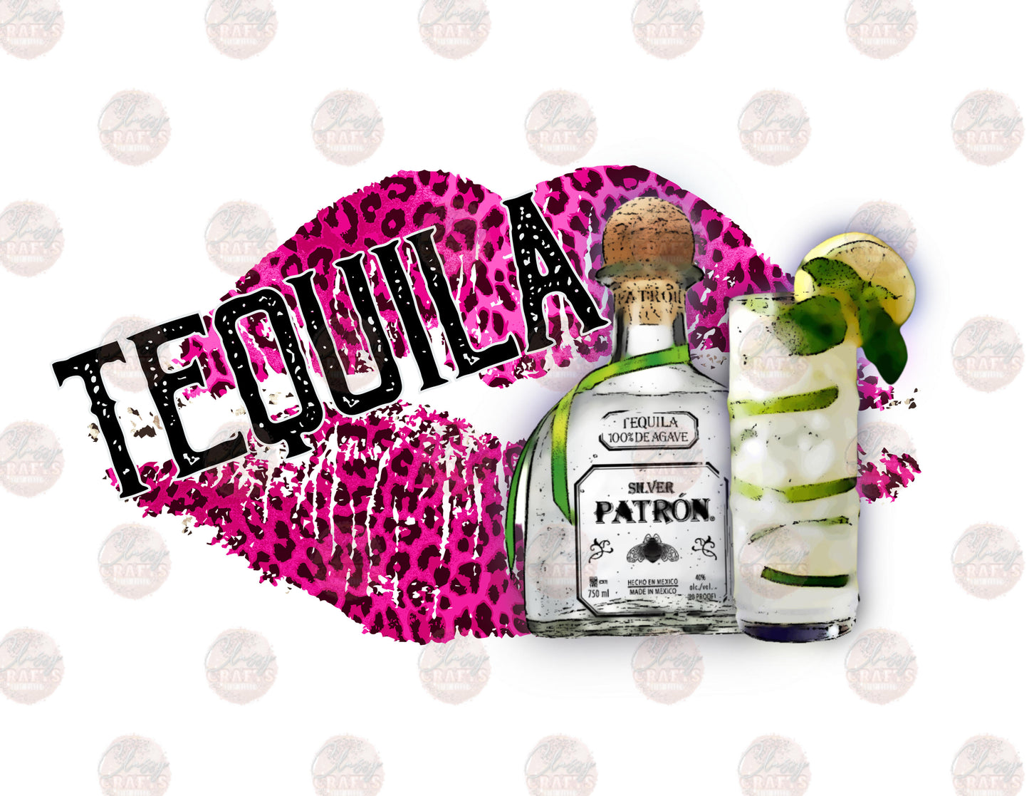 Stiff Drink Pink Lips Transfer