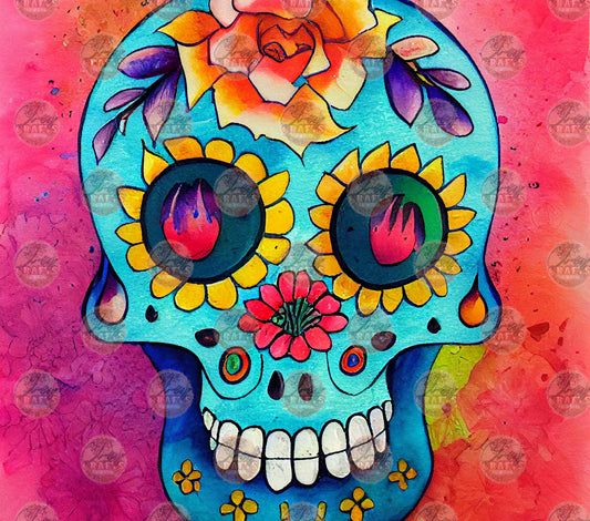 Sugar Skull 3 Tumbler Wrap