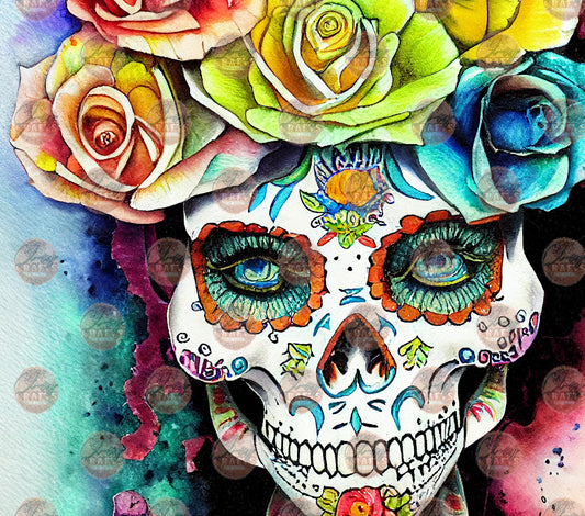 Sugar Skull 6 Tumbler Wrap