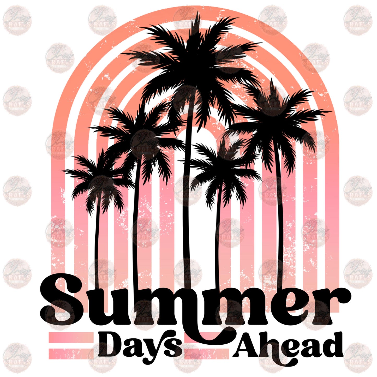 Summer Days Ahead Black Transfer