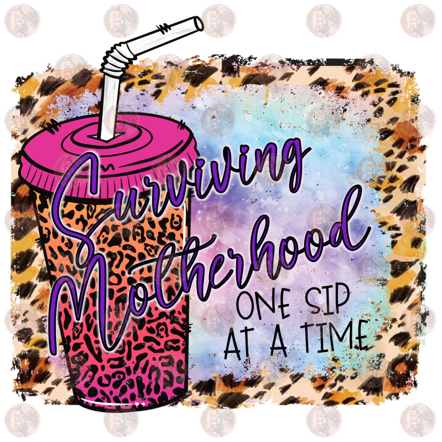 Surviving Motherhood One Sip at A Time Transfer