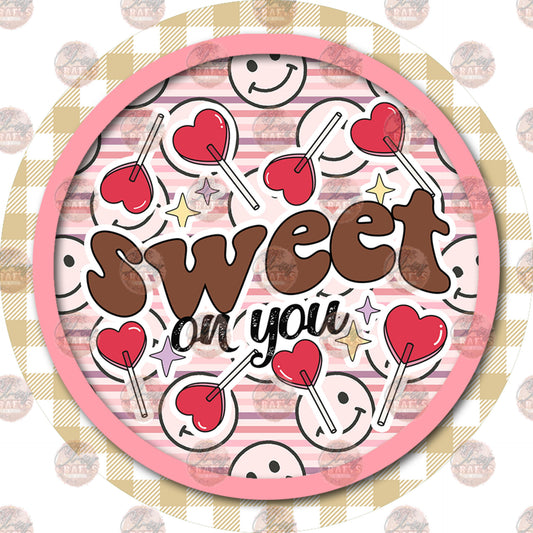 Sweet Smiley Car Coaster - Sublimation Transfer