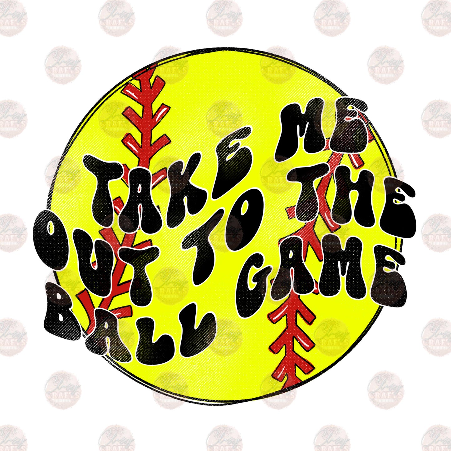 Take Me Out To The Ball Game Softball Transfer