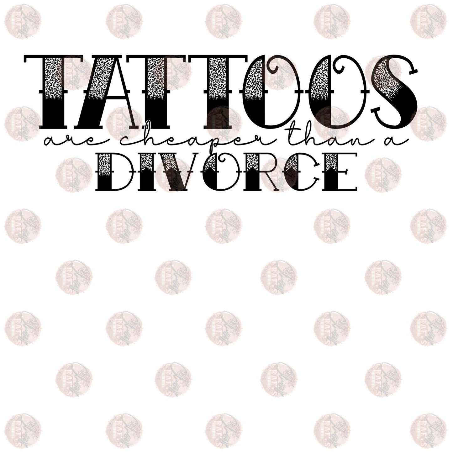 Tattoos Divorce Blk Transfer