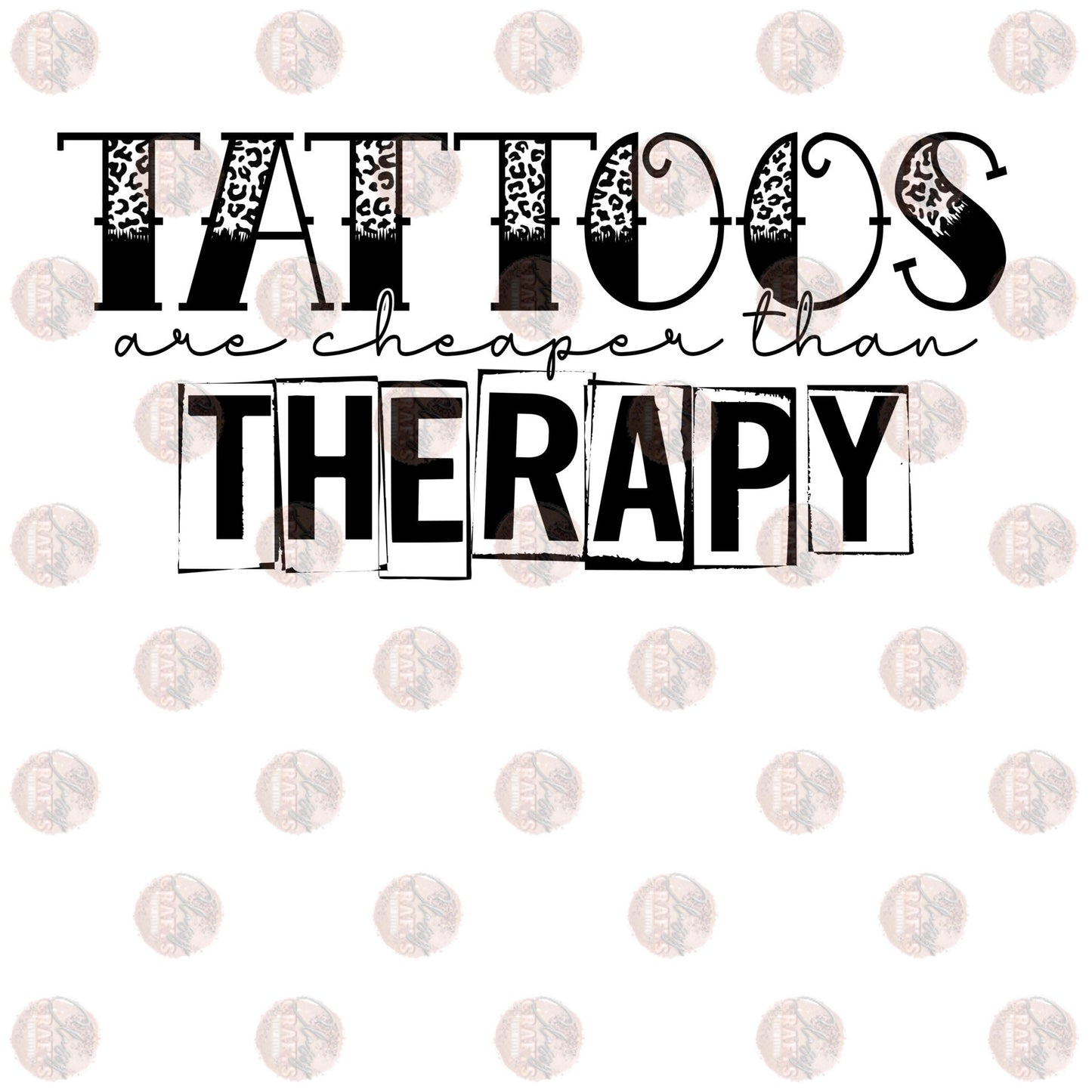 Tattoos Therapy Blk Transfer