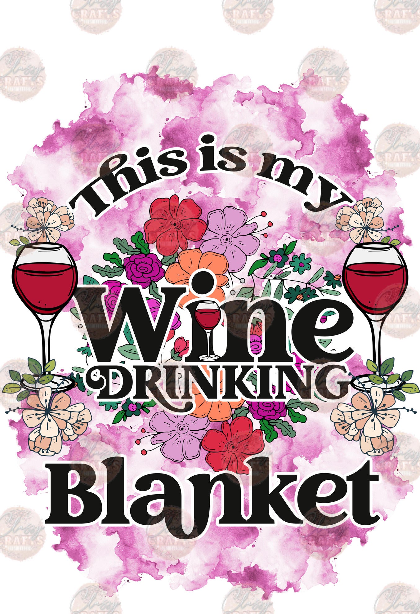 This Is My Happy Place Blanket Design Transfer