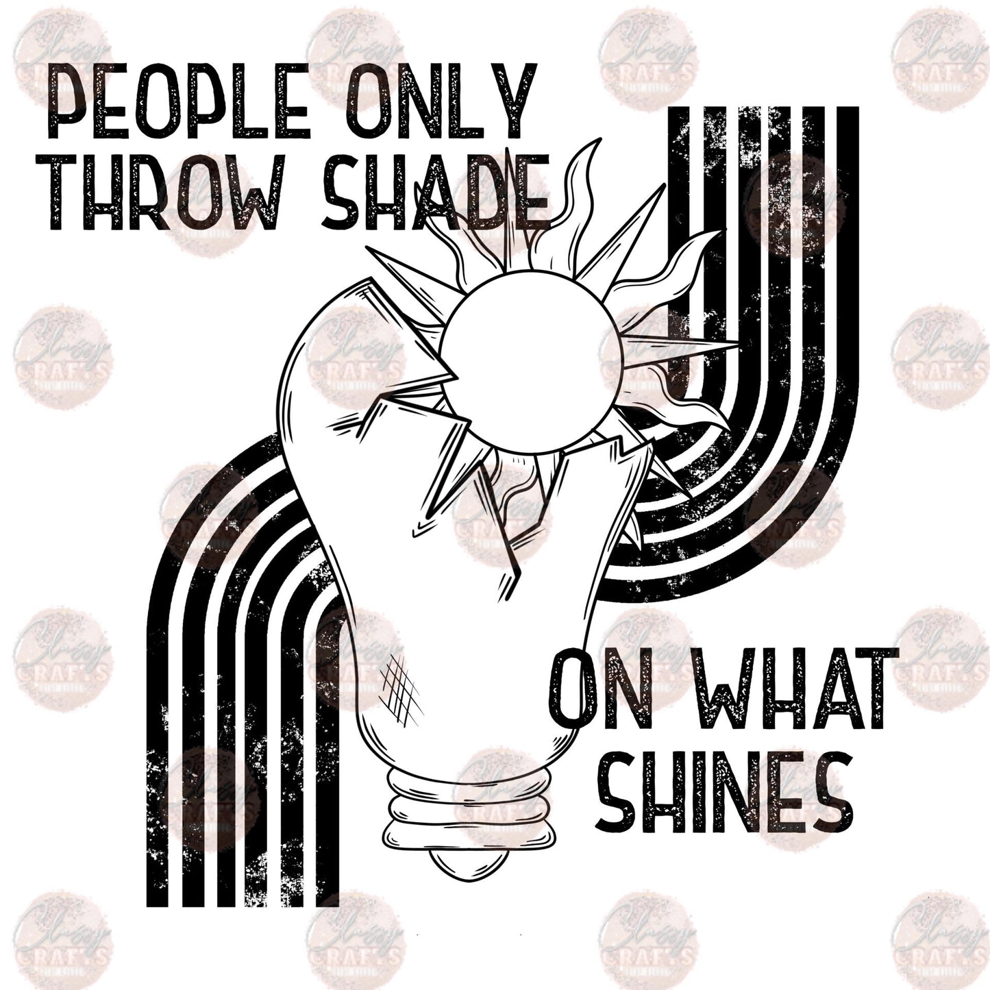Throw Shade Black Transfer