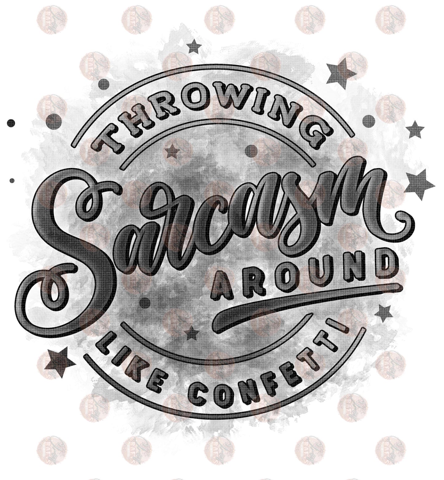 Throwing Sarcasm Charcoal Transfer