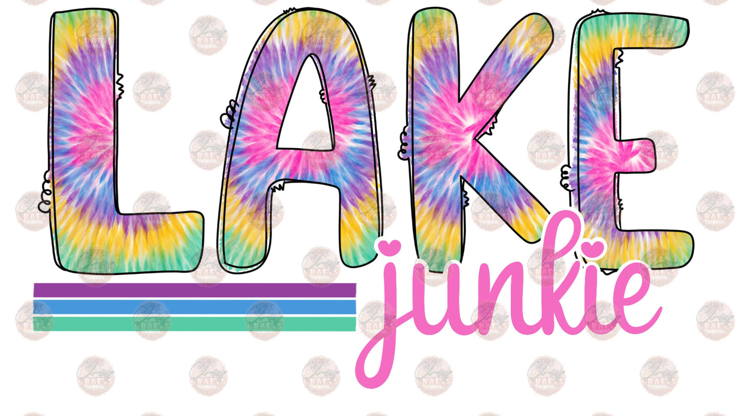 Tie Dye Lake Junkie Transfer