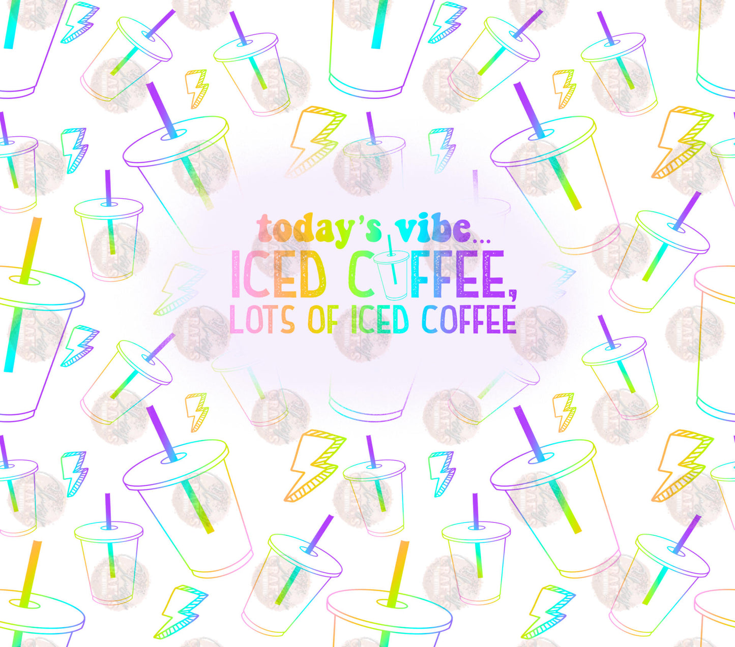 Today's Vibe Tumbler Wrap - Sublimation Transfer