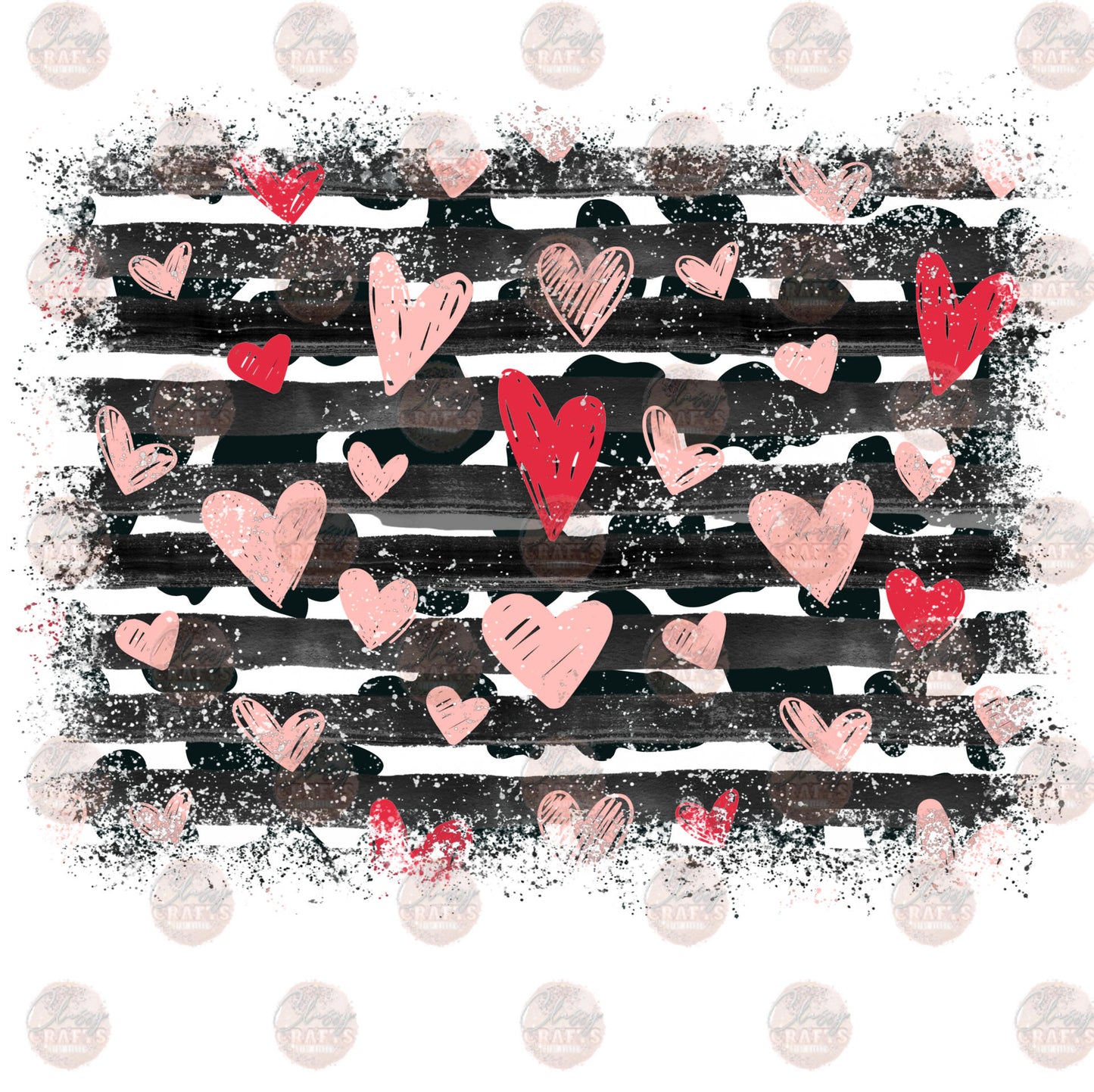 Valentines Cow Sleeve Transfer