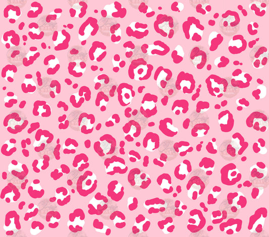 Valentines Pink Leopard Tumbler Wrap