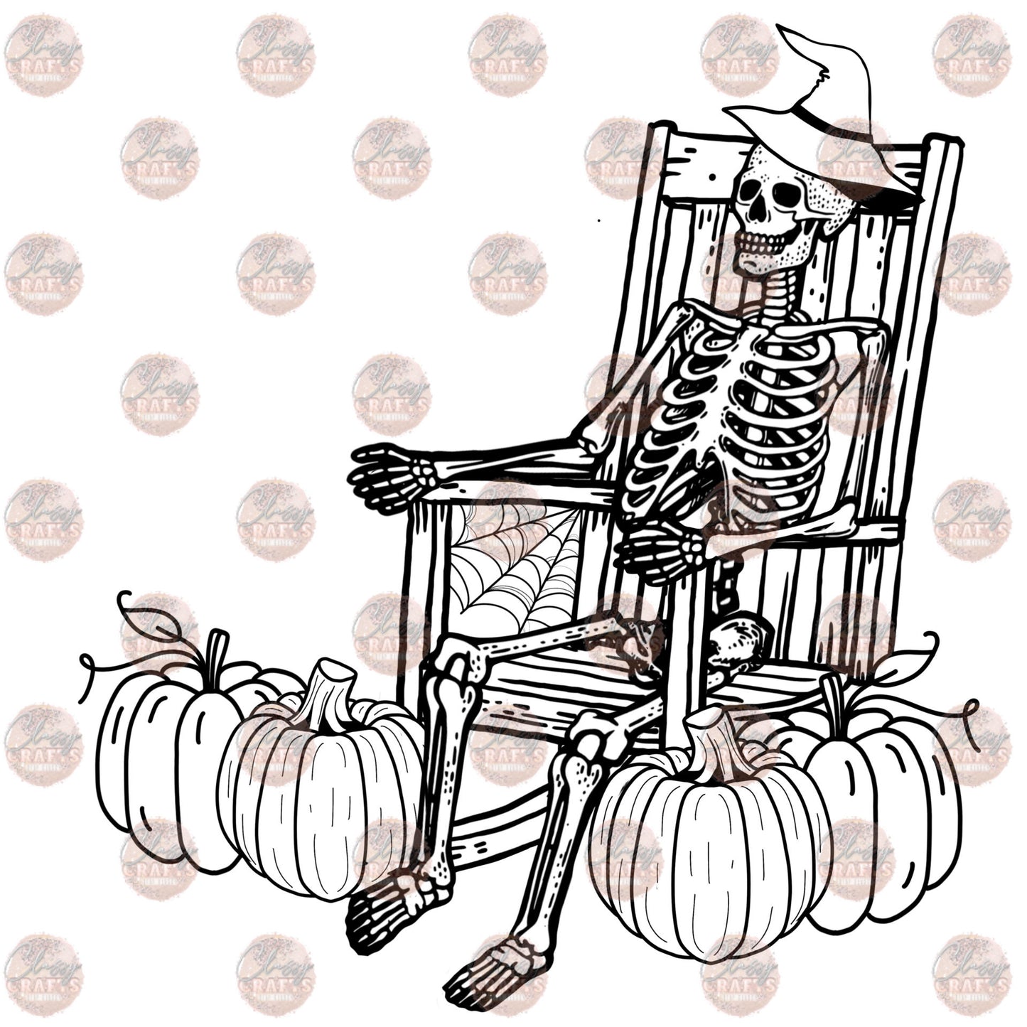 Waiting For Halloween Like... Black & White Transfer