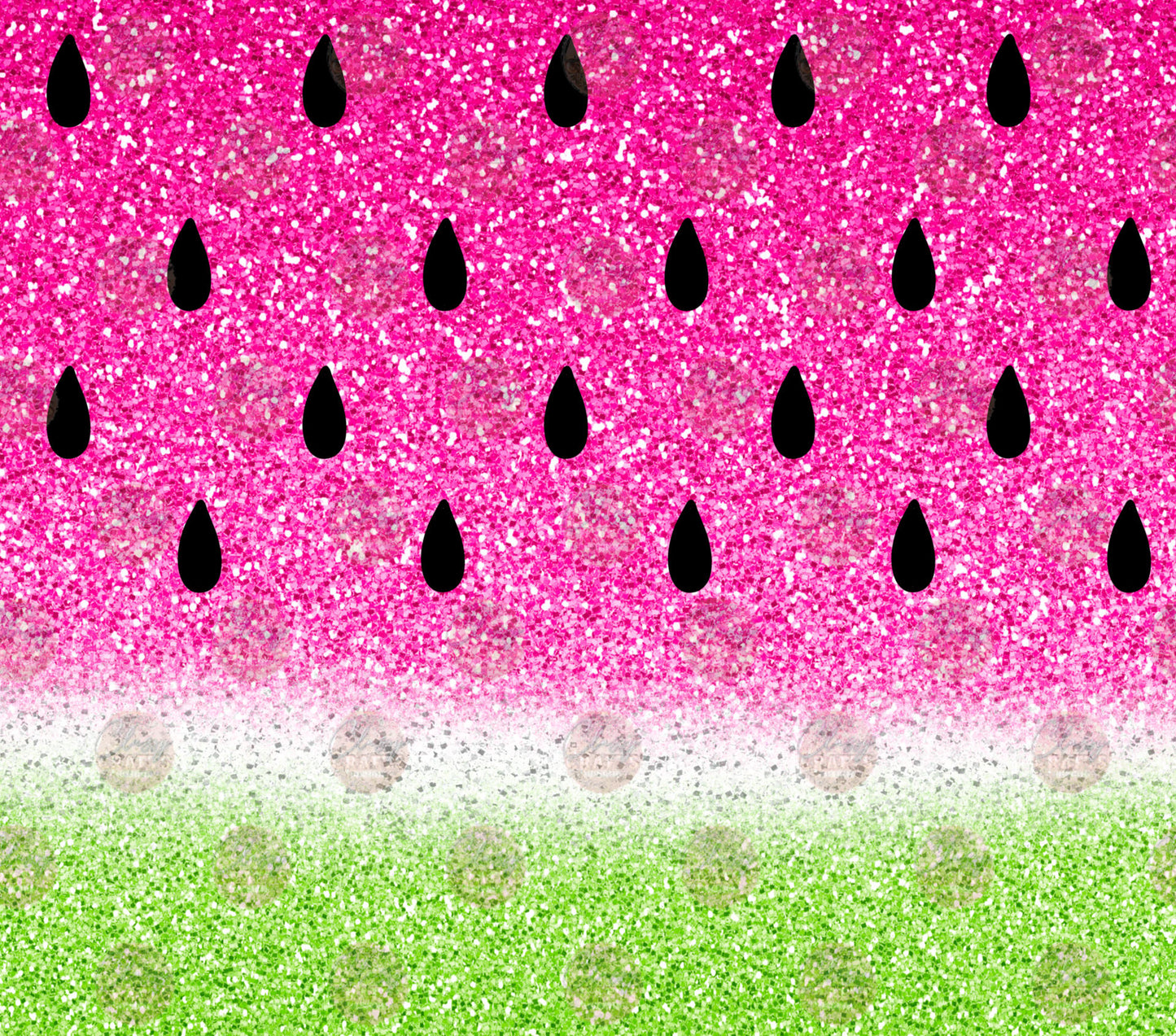 Watermelon Glitter Tumbler Wrap