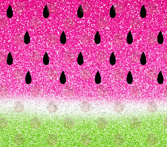 Watermelon Glitter Tumbler Wrap