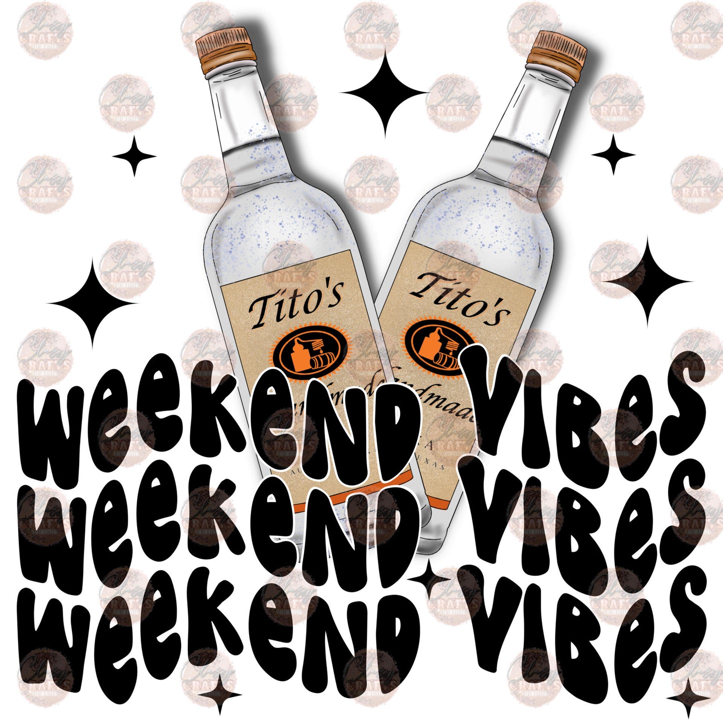Weekend Vibes Clear Transfer