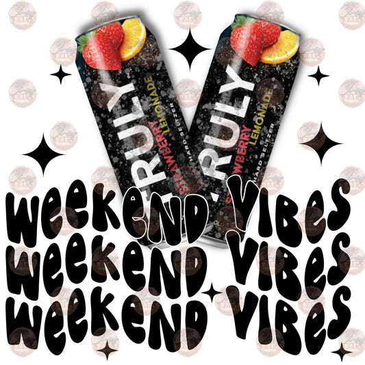 Weekend Vibes Strawberry Lemonade Transfer