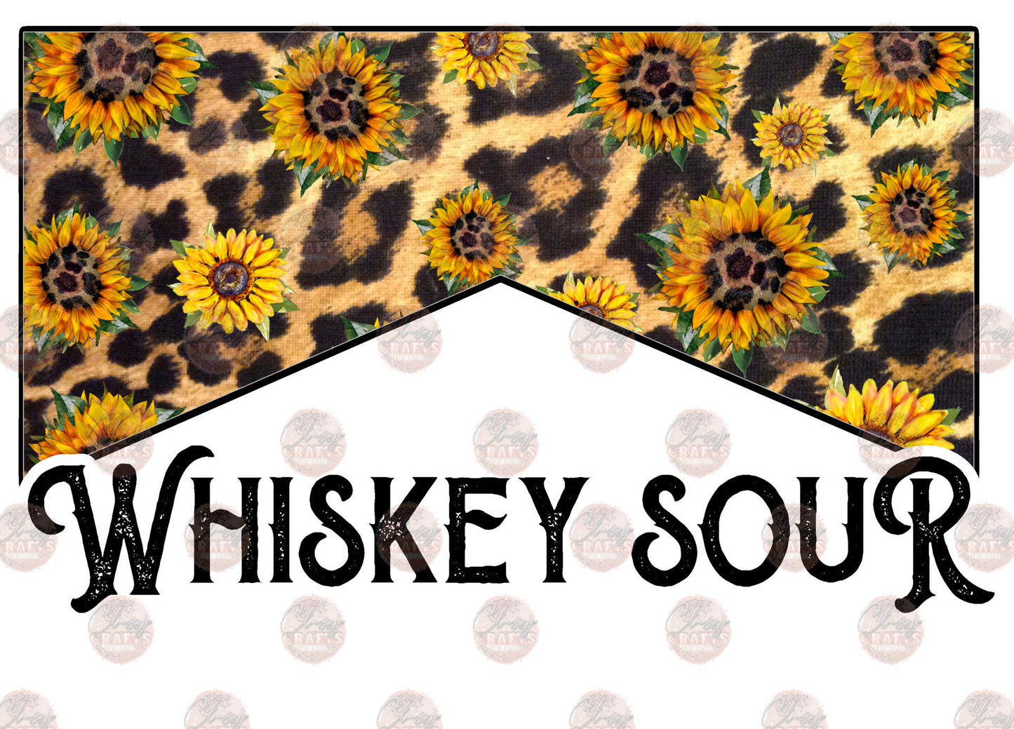 Whiskey Sour Sunflower Transfer