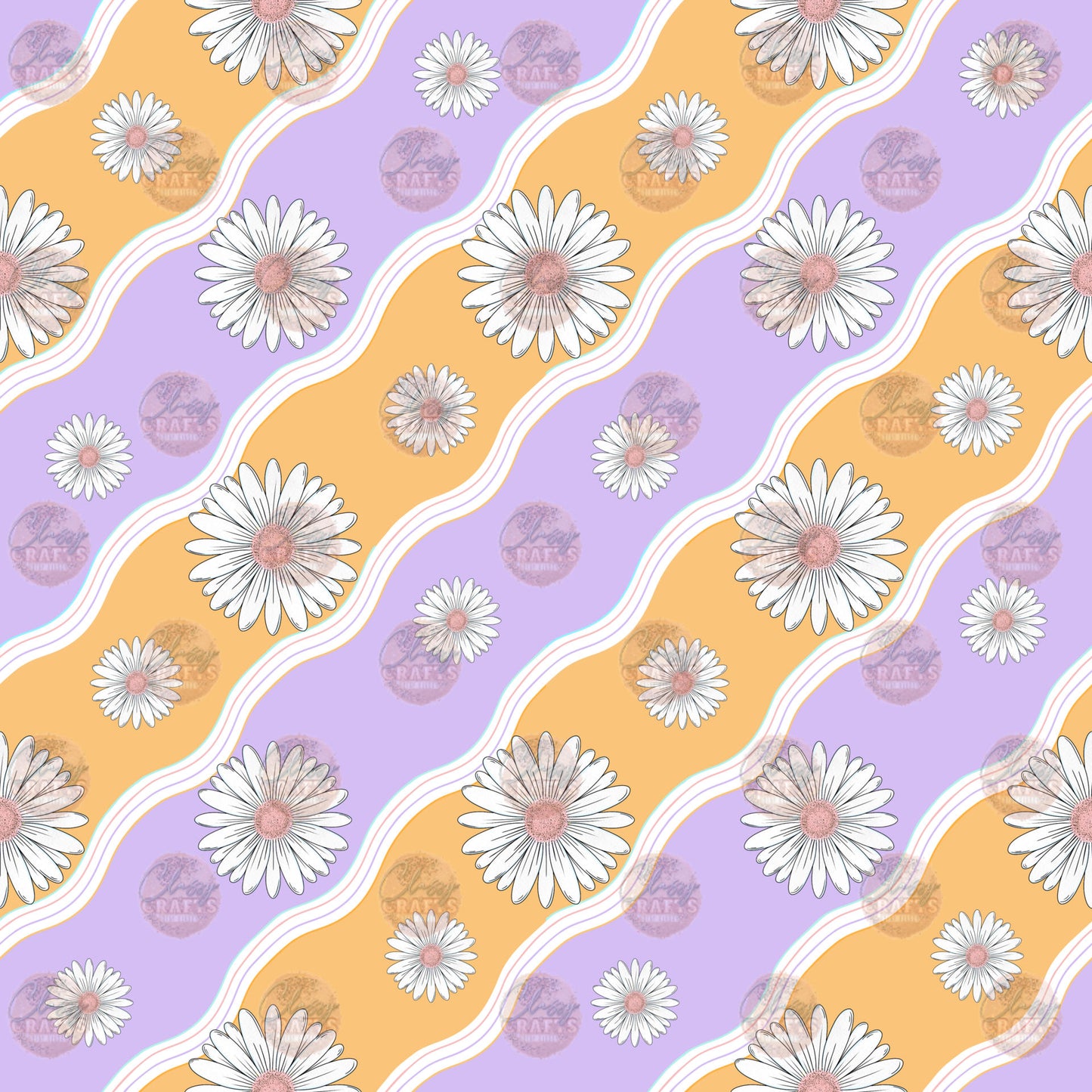 Wild Daisy 2 Seamless Wrap - Sublimation Transfer