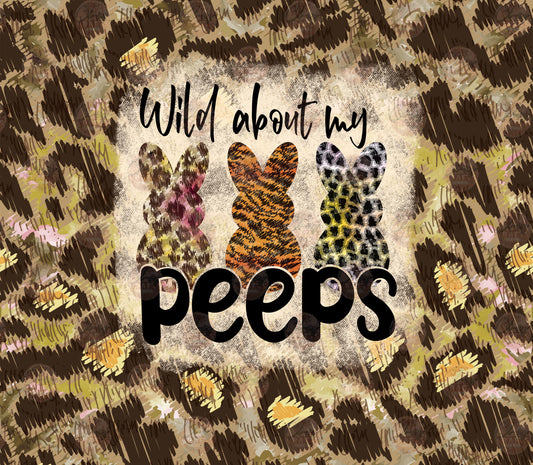 Wild Peeps Cheetah Tumbler Wrap - Sublimation Transfer