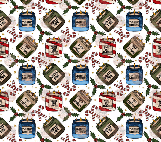 Winter Candle Tumbler Wrap