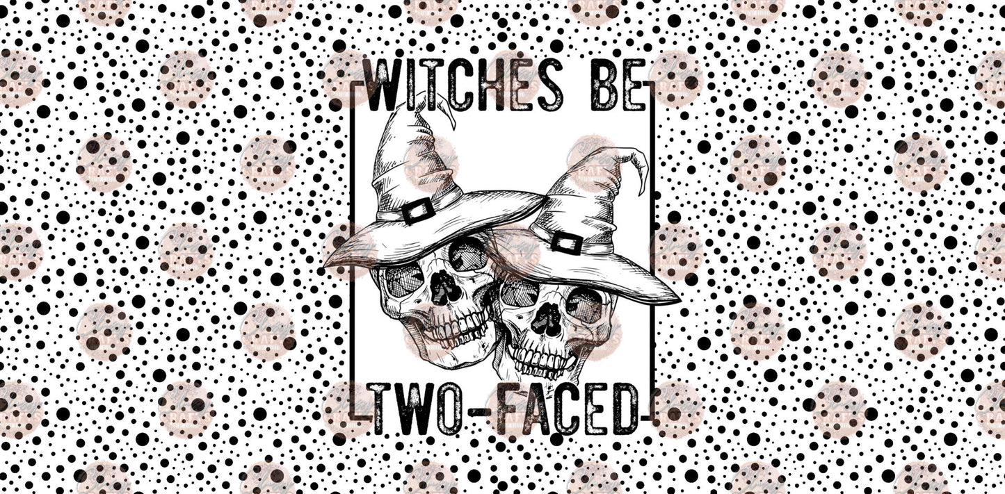 Witches Be Two Faced 16oz Libbey Wrap