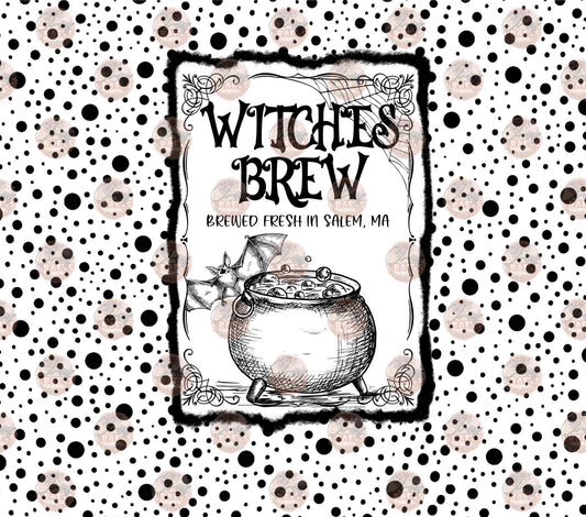 Witches Brew Black & White Tumbler Wrap