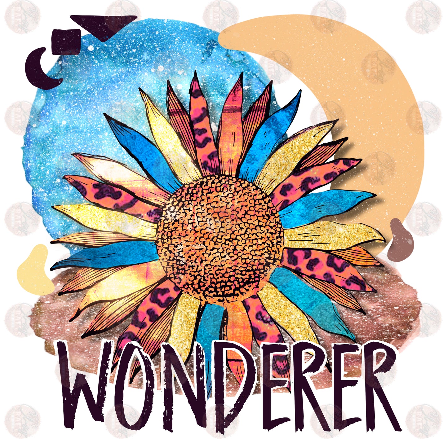 Wonderer /Turquoise Transfer