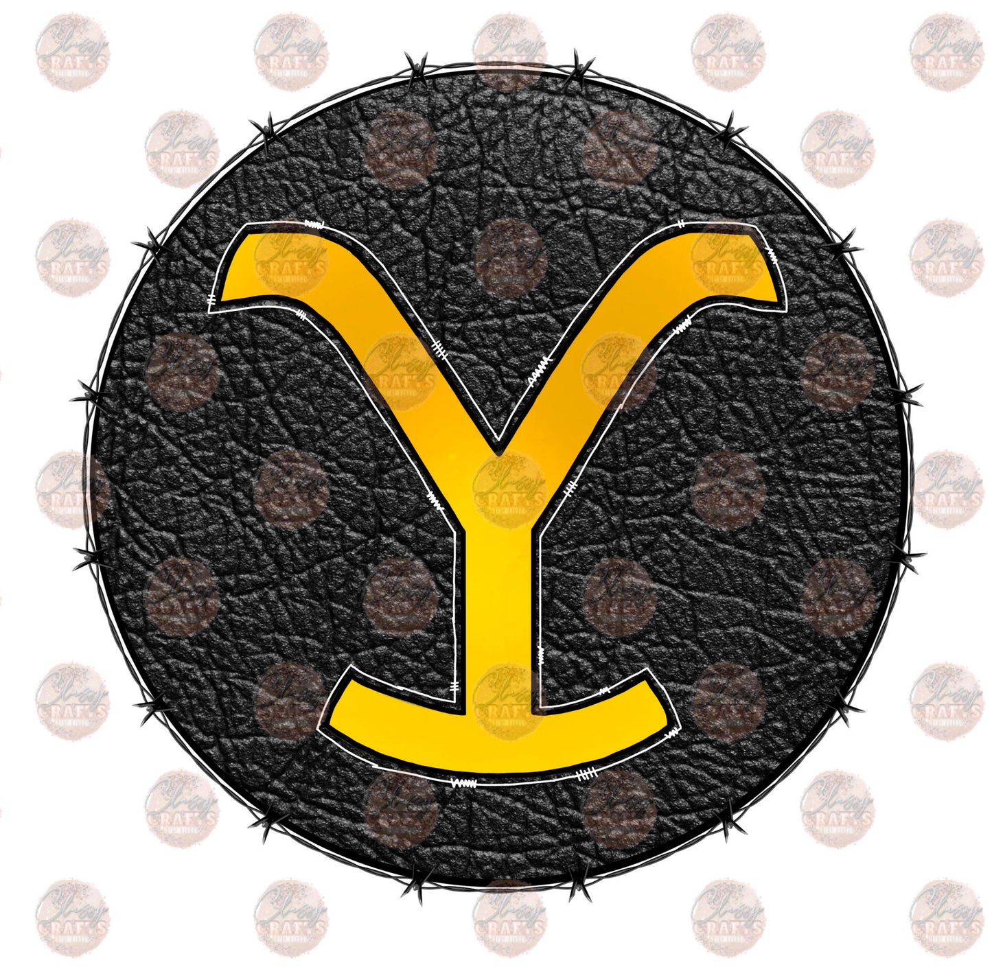 Y.S. Leather Circle Transfer