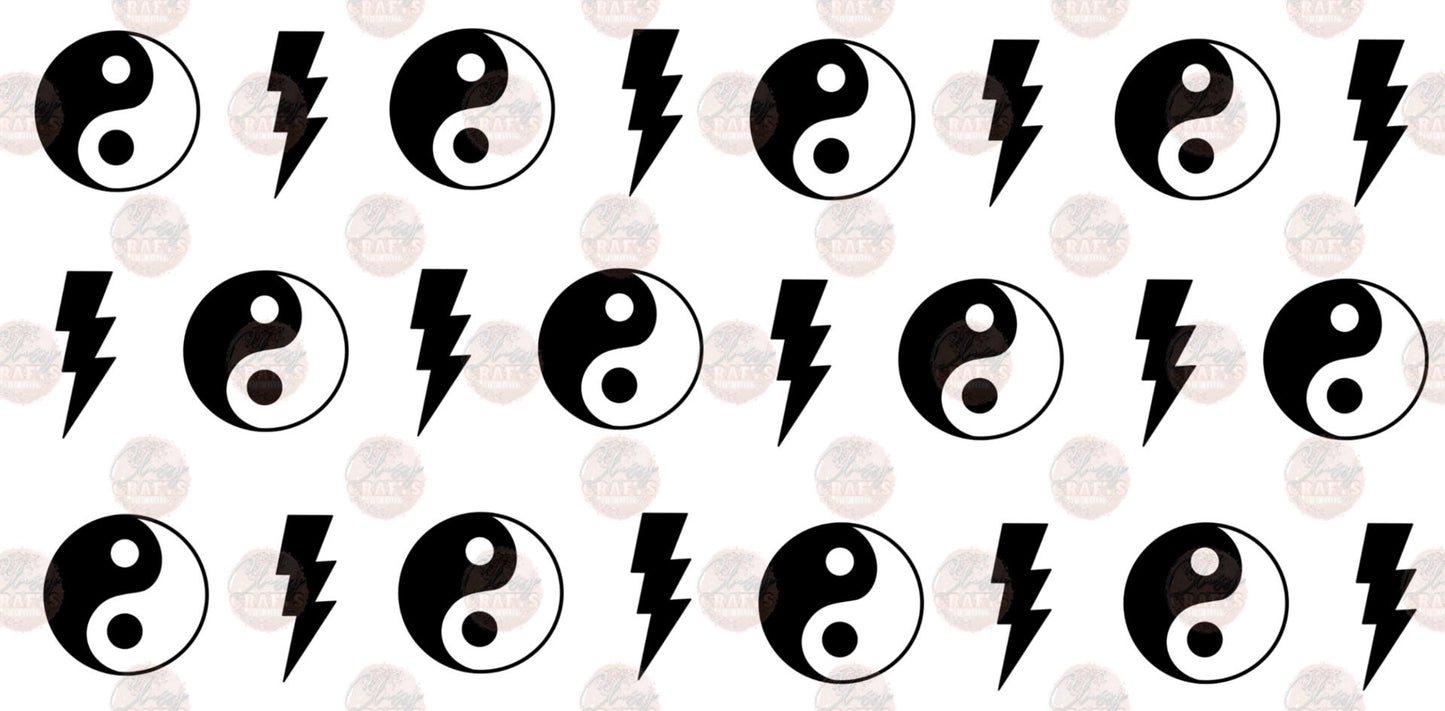 Yin Yang Bolt 16OZ Libbey Wrap