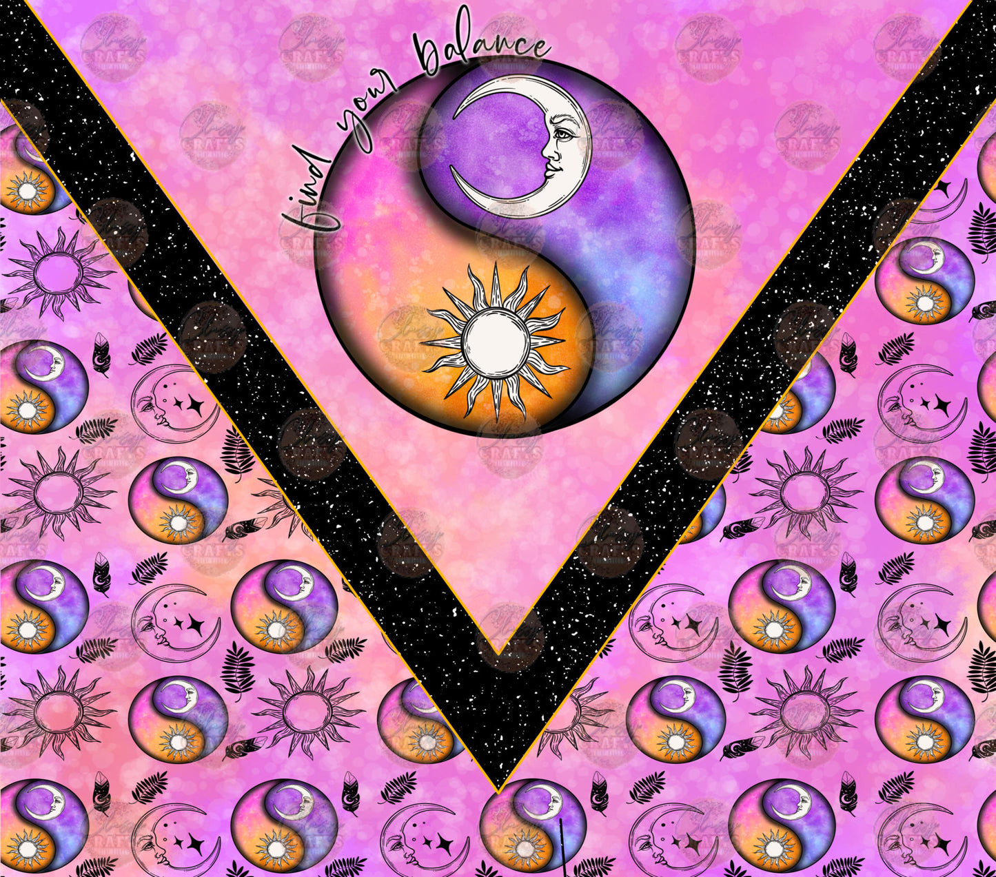 Yin Yang Tumbler Wrap